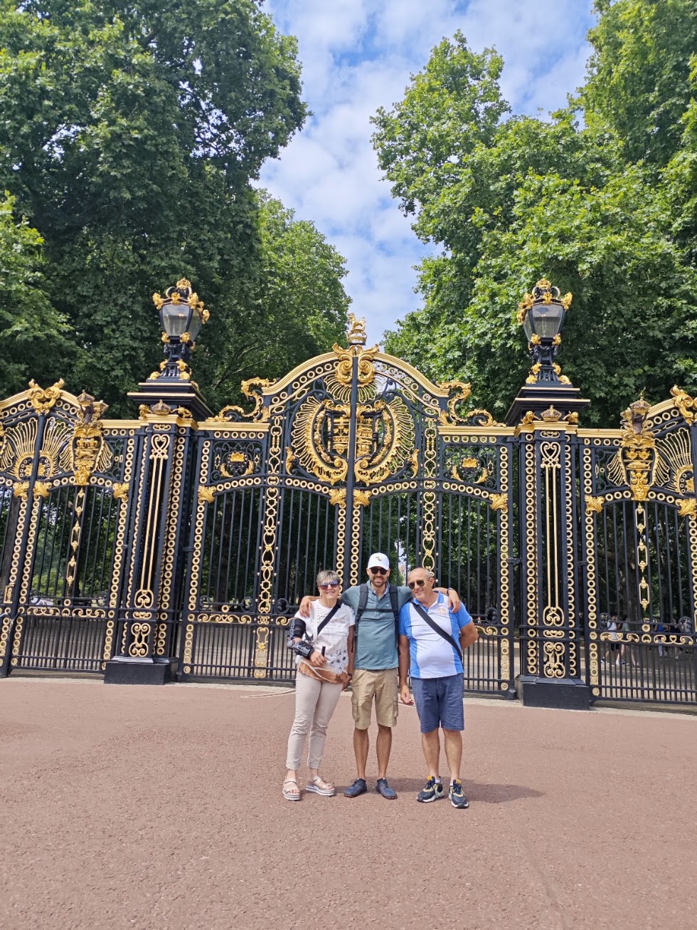 Yacopo revisiting a London memory with people close to him